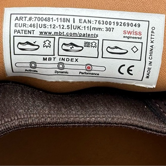 MBT Brown Leather Penny Loafer Ortho Shoe Size 46/12-12.5 main image 5